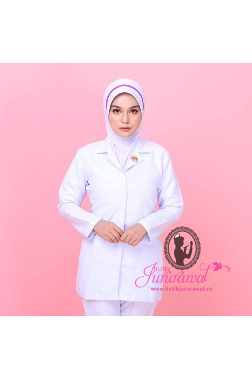 TUDUNG SOFT AWNING  HALF SCUBA LINE UNGU 