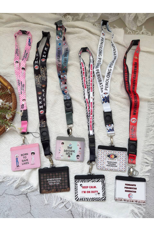 SET BJ CARD HOLDER&LANYARD - HORIZONTAL