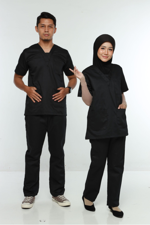 SCRUB SUIT NEW SERIES – BLACK SCRUB SUIT NEW SERIES – BLACK